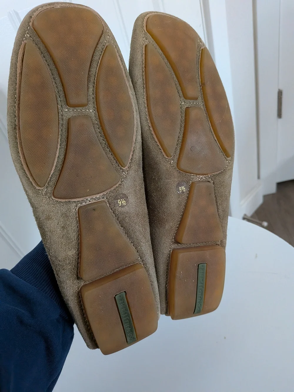 Donald J. Pliner Men's Italian Suede Slip On Penny Driving Loafers